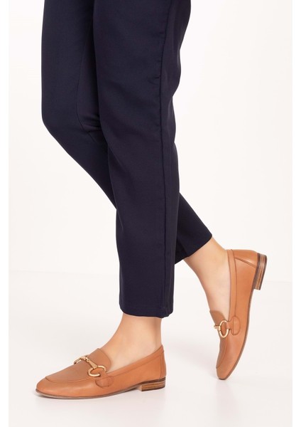Deri Klasik Loafer ALPX.430 - Taba - 40 fiyatları