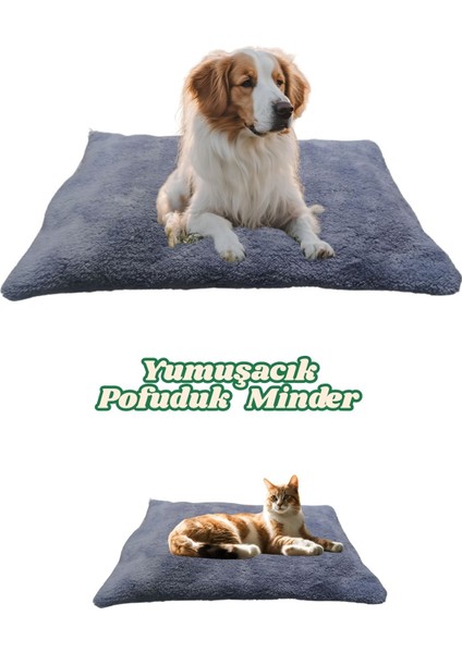 Peluş Kedi ve Köpek Minder Yatağı Sıcak ve Yumuşacık Evcil Hayvan