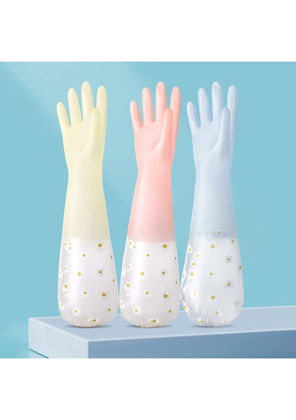 Sarı Bir Tarz L Boyutu Kadın Su Geçirmez Lateks Bulaşık Eldiveni Mutfak Kalın Yıkama Eldiveni Temizlik Aracı (Yurt Dışından) modelleri