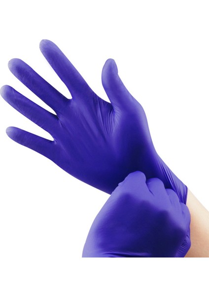 Lacivert 50PCS Tarzı M Boyutu Nitril Tek Kullanımlık Eldiven Endüstriyel Sınıf Lateks ve Tozsuz Vinil Eldiven Mekanik Temizlik Pişirme Güzellik Salonu Gıda Eldivenleri (Yurt Dışından)