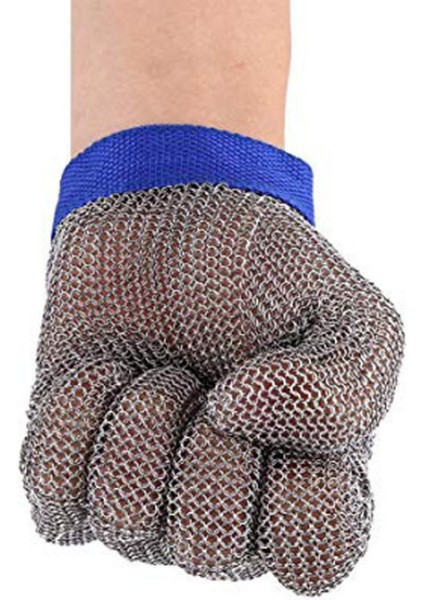 Mavi Bir Eldiven Tarzı L Boyutu Paslanmaz Çelik Tel Eldiven Anti-Kesim Kesilmeye Dayanıklı Dokuma Güvenlik Çalışma Eldiveni Balık Öldürme Metal Demir Mutfak Eldiveni (Yurt Dışından) modelleri