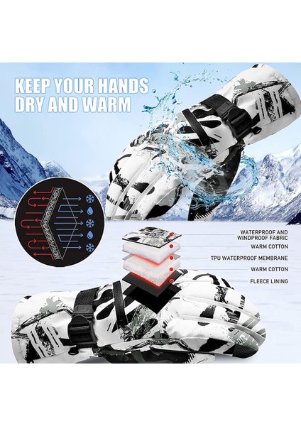 No.3 Tarzı Xl Boyutu Termal Kayak Eldiveni Erkek Kadın Kış Polar Su Geçirmez Sıcak Kar Kayak Eldiveni Parmak Dokunmatik Ekran Için Kayak Sürme (Yurt Dışından) modelleri
