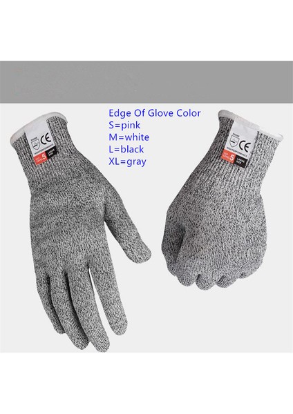 Stil L Boyutu Karşı Eldiven Seviye 5 Koruma Dokunmatik Eldiven Gıda Güvenliği Mutfak Eldiveni Dilimleme Pişirme Şef Bıçağı Balık Için (Yurt Dışından)