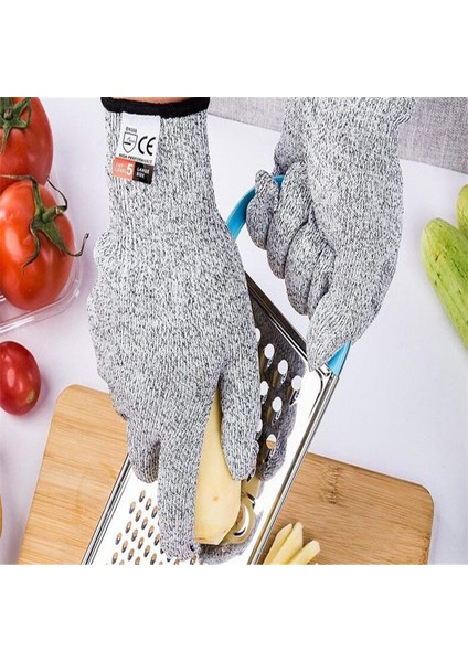 Stil L Boyutu Karşı Eldiven Seviye 5 Koruma Dokunmatik Eldiven Gıda Güvenliği Mutfak Eldiveni Dilimleme Pişirme Şef Bıçağı Balık Için (Yurt Dışından) indirimleri