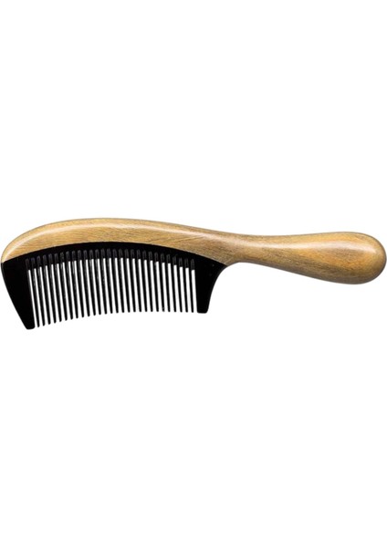 Pelesenk Ağaçı Kaplamalı Kemik Dişli Tarak Ahşap Saç Tarağı 20 cm AT-126 Saplı fırsatları