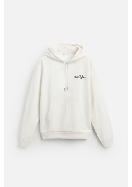 Kapuşonlu Elektro Man Baskılı Unisex Oversize Kalıp Hoodie modelleri