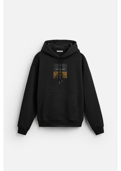 Kapuşonlu Dont Need Reason Baskılı Sweatshirt