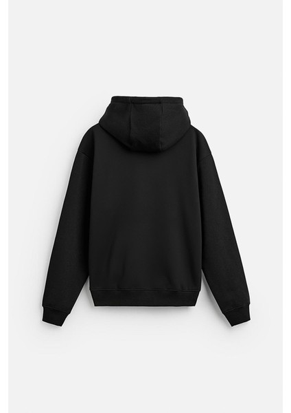 Kanguru Cepli Oversize Kalıp Unisex Düz Hoodie