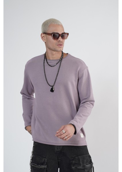 Pis Yaka Oversize Kalıp Erkek Sweatshirt