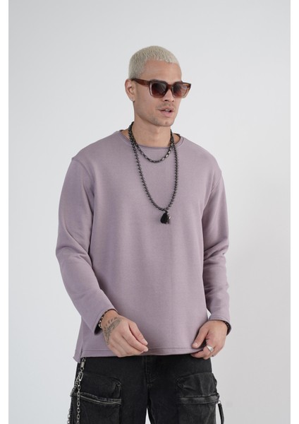 Pis Yaka Oversize Kalıp Erkek Sweatshirt