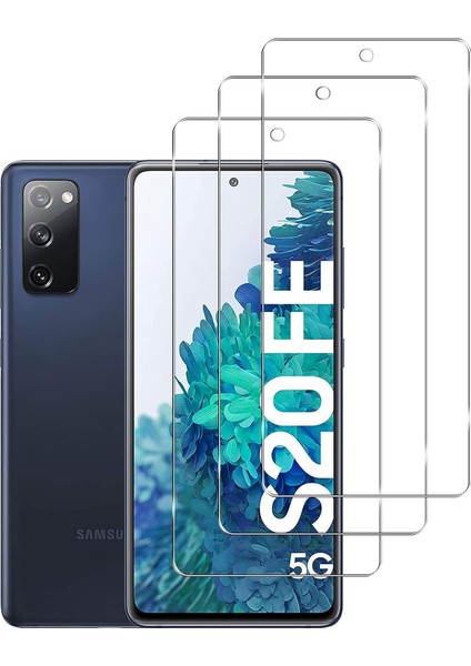 Samsung Galaxy S20 Fe Temperli Cam Ekran Koruyucu 9h Ultra Koruma (3 Adet)