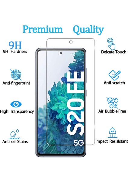 Samsung Galaxy S20 Fe Temperli Cam Ekran Koruyucu 9h Ultra Koruma (3 Adet) modelleri