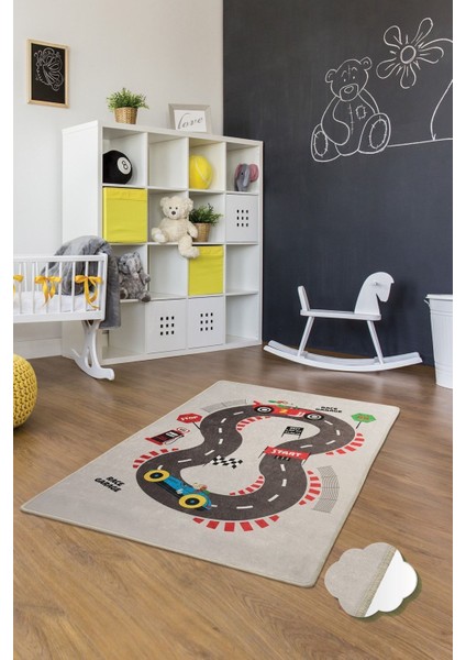 Game Cocuk Odası Oyun Halısı Djt 100X200 cm Bebek Çocuk Oyun Halısı
