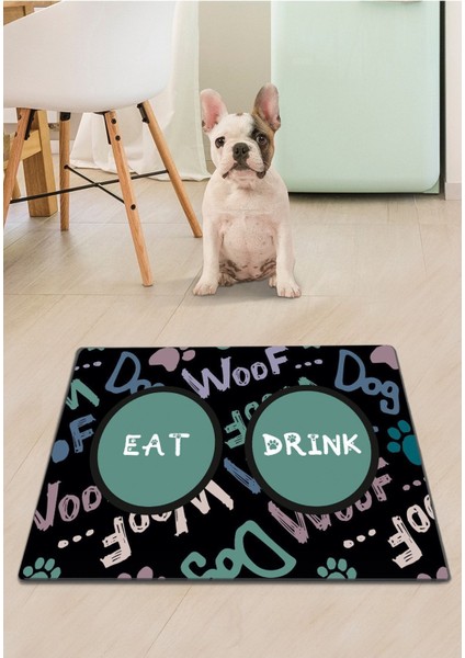 Pvc Weft Kedi Köpek Mama Paspası Köpek - Kedi Eşyaları Malzemeleri Aksesuarı