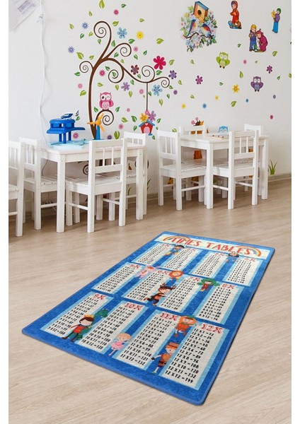 Learning Maths Çocuk Halısı Djt Çocuk ve Bebek Halısı Yıkanabilir ,Leke Tutmaz 80 x 150