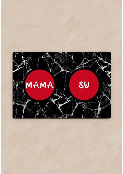 Pvc Black Marble Kedi Köpek Mama Paspası Köpek - Kedi Eşyaları Malzemeleri Aksesuarı fiyatları