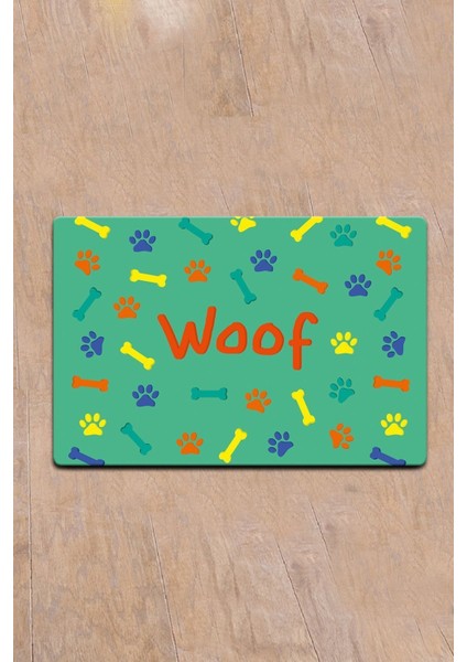 Pvc Woof Kedi Köpek Mama Paspası Köpek - Kedi Eşyaları Malzemeleri Aksesuarı fiyatları