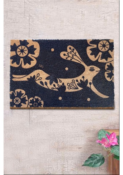 Coco Kounel 40X60 cm Doğal Koko Kıl Paspas,hindistan Naturel Kapı Önü Paspası