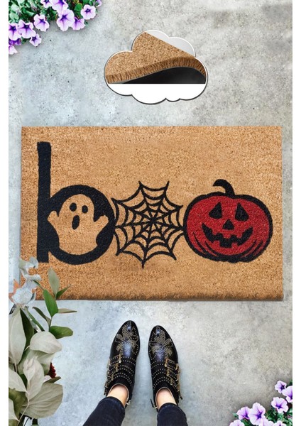 Coco Boo 40X60 cm Kıl Paspas,dekoratif Çok Amaçlı Iç ve Dış Kapı Paspası