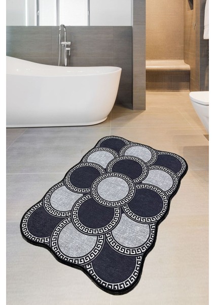 Ciorcail 70X120 cm Banyo Halısı Djt Yıkanabilir Kaymaz Taban Paspas Klozet Takımı