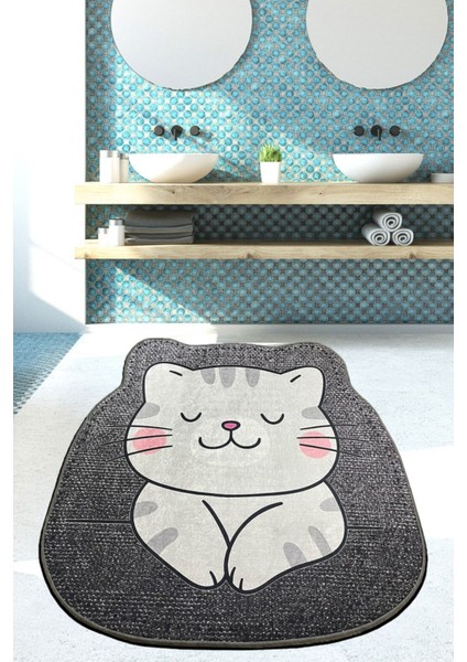 Neko Çap Djt 140X140 cm Banyo Halısı Paspas Yıkanabilir Kaymaz