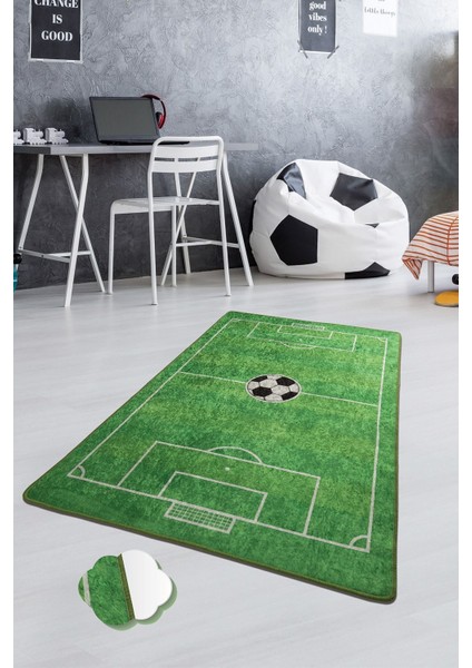 Football Çocuk Halısı Djt Çocuk ve Bebek Halısı Yıkanabilir ,Leke Tutmaz 80 x 150