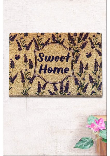 Coco Nardos Sweet 40X60 cm Doğal Koko Kıl Paspas,hindistan Naturel Kapı Önü Paspası