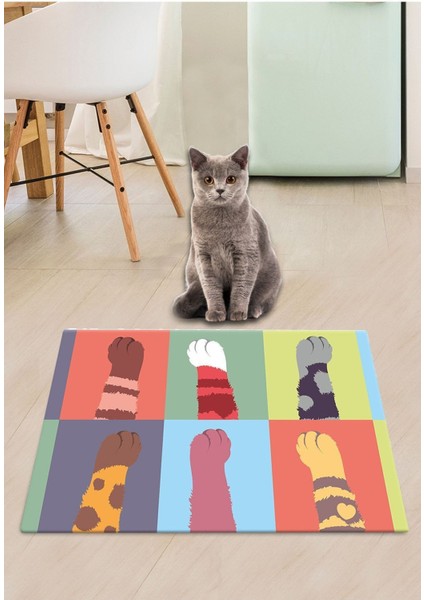 Pvc Cat Pes Köpek Kedi Mama Paspası