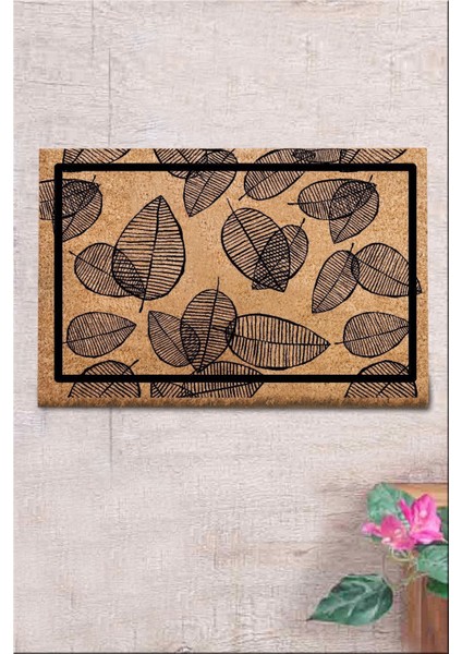 Coco Fullar 40X60 cm Doğal Koko Kıl Paspas,hindistan Naturel Kapı Önü Paspası