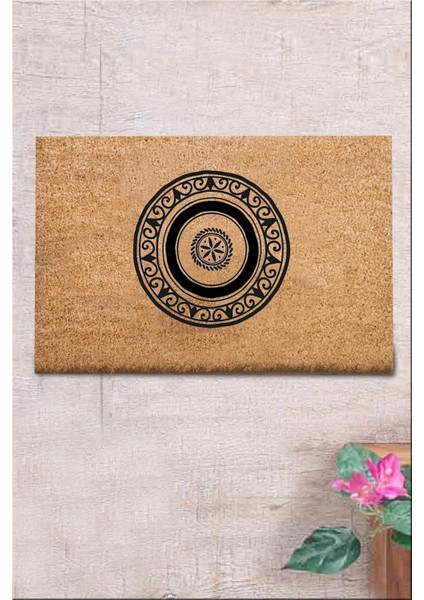 Coco Vamos 40X60 cm Doğal Koko Kıl Paspas,hindistan Naturel Kapı Önü Paspası