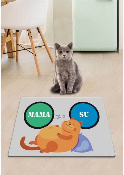 Pvc Obese Kedi Köpek Mama Paspası Köpek - Kedi Eşyaları Malzemeleri Aksesuarı