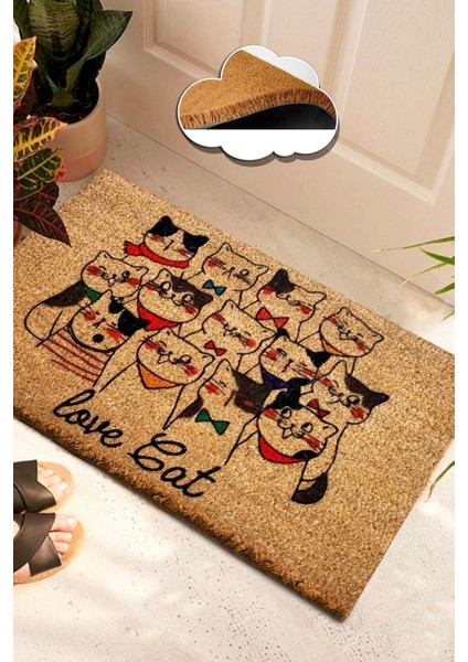 Coco Friend Cats Doğal Koko Paspas,kıl Kapı Önü Paspası