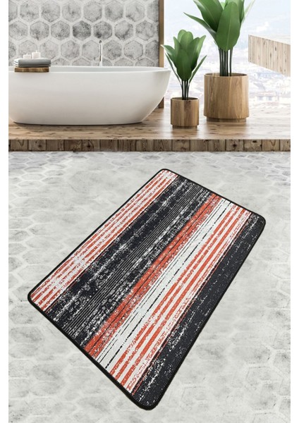 Flang Banyo Halısı Djt 70X120 cm Banyo Halısı Paspas Yıkanabilir Kaymaz