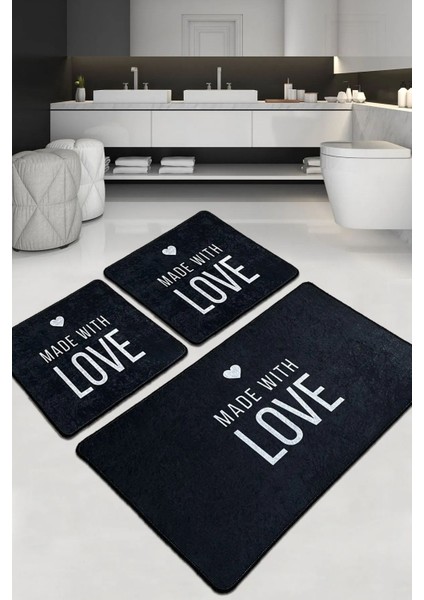 Con Amore Banyo Halısı 3'lü Set Djtbanyo fiyatları
