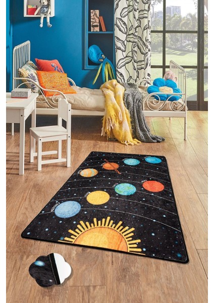 Galaxy Çocuk Halısı Djt Çocuk ve Bebek Halısı Yıkanabilir ,Leke Tutmaz 80 x 150