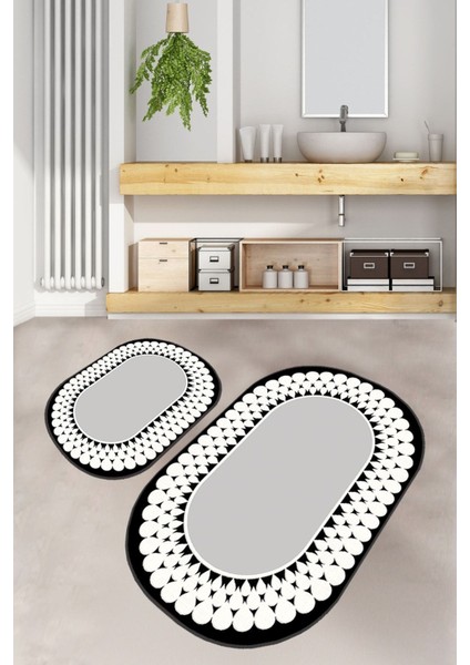 Balloch Djt 2 Lı Set Banyo Halısı Banyo Paspası