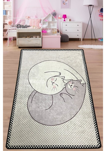 Katt Çocuk Halısı Djt Bebek Halısı, Çocuk Halısı 100 x 200