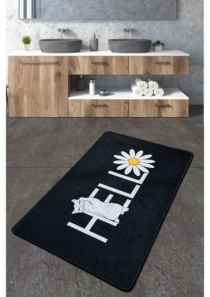 Hola Gato Banyo Halısı 70x120 Cm Djt