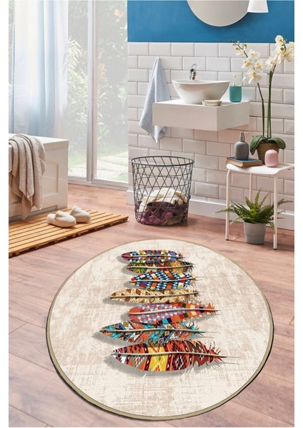 Rovny Çap 140X140 cm Banyo Halısı Djt