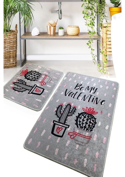 Valentine 2li Set Banyo Halısı Djt