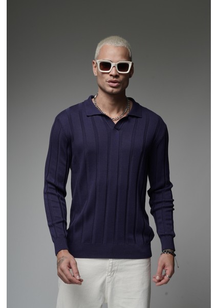 Fitilli Polo Yaka Kazak
