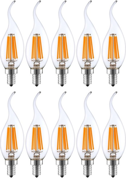 LED Rustik E14 Ampul Kıvrık Uç 6W 3000K Gün Işığı Erd-83