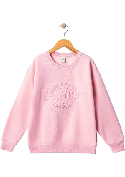 Kız Çocuk Sweat Kazak Modelleri Kız Çocuk Pembe Renkli Kazak Sweat Modeli %100 Pamuklu indirimleri