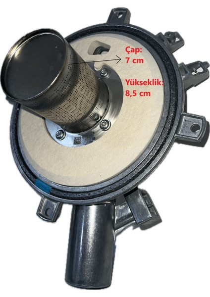 4 Vidalı Yoğuşmalı Eşanjör Kapağı (Ateşleme Elektrodsuz) Vaillant Intro - Demirdöküm Ademix, Vintomix - Protherm Puma Condens Uyumlu