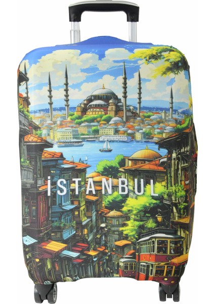 118 Istanbul 2 Valiz / Bavul Kılıfı - 118 Istanbul 2