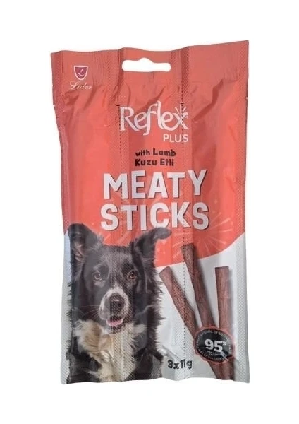 Reflex Plus Kuzu Etli Çubuk Yetişkin Köpek Ödül Maması 11 Gr 3 Adet