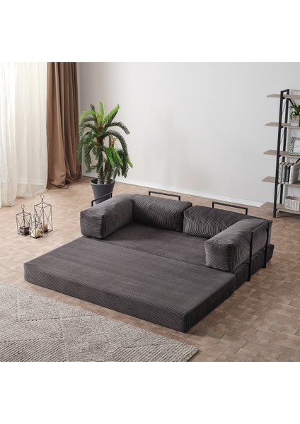 Lounge Aktivite Koltuğu Çok Amaçlı Koltuk Yatak Antrasit