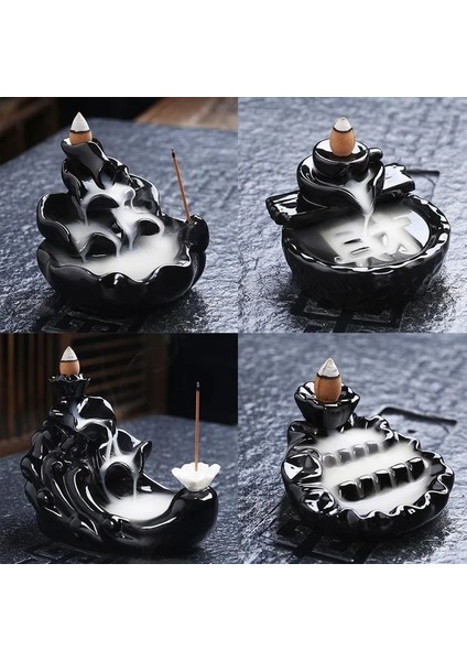 No.8 Stili Sıcak Geri Akış Tütsü Brülör Şelale Seramik Duman (Yurt Dışından) fırsatları