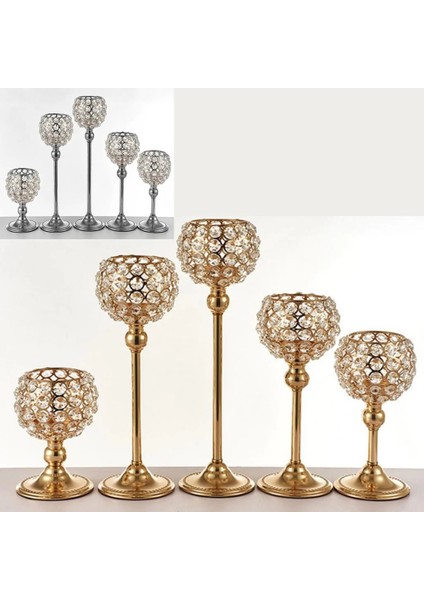 30Cm Altın Tarzı Kristal Tealight Mumluk Şamdan Cam Sütun Şamdanlar Düğün Masa Centerpieces Parti Ev Dekorasyonu (Yurt Dışından) modelleri