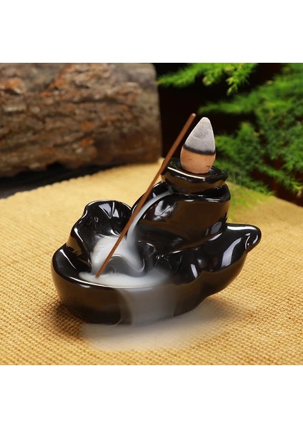 C Stili 2022 Yeni Yıl Dekorasyon Şelale Tütsü Brülör Mini Geri Akış Buda Buhurdan (Yurt Dışından)